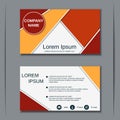 Modern two-sided visiting card vector template Royalty Free Stock Photo