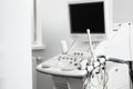 Modern ultrasound machine in office. Diagnostic