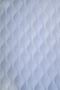 Modern undulant white embossed wall