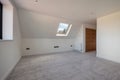 Modern unfurnished white bedroom