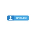 Modern Unique Download Button Icon Royalty Free Stock Photo