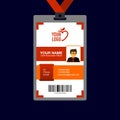 Unique identity card design template collection.