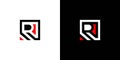 modern and bold R logo design Royalty Free Stock Photo