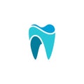 Modern Unique Tooth Dental Health Icon Logo