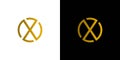 Modern and unique X logo design abstract Royalty Free Stock Photo