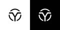 Modern and unique Y logo design abstract Royalty Free Stock Photo