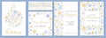 Modern universal artistic templates. Merry Christmas Corporate Holiday cards and invitations with beautiful snowflakes in modern