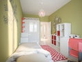 Modern Urban Contemporary Scandinavian Children Room