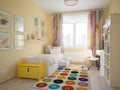 Modern Urban Contemporary Scandinavian Children Room