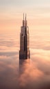 modern urban development as high-rises pierce through the clouds in this captivating cityscape.