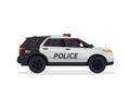 Modern Urban Police Patrol Vehicle Illustration Royalty Free Stock Photo