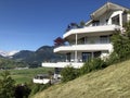 Modern urban villas in the Settlement Ennetburgen or Ennetbuergen - Canton of Nidwalden, Switzerland Royalty Free Stock Photo