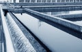 Modern urban wastewater treatment plant in shanghai Royalty Free Stock Photo