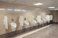 Modern urinals Royalty Free Stock Photo