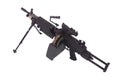Modern us army machine gun Royalty Free Stock Photo