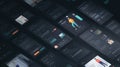 Modern User Interface Design for Mobile Apps and Websites Overview GenerativeAI Royalty Free Stock Photo