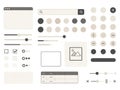 Modern user interface elements for interactive design Royalty Free Stock Photo
