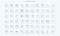 Modern user interface icons line style Royalty Free Stock Photo