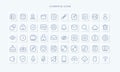 Modern user interface icons line style Royalty Free Stock Photo