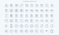 Modern user interface icons line style Royalty Free Stock Photo