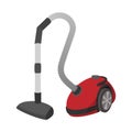 Modern vacuum cleaner cartoon icon Royalty Free Stock Photo