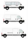 Modern van set Royalty Free Stock Photo