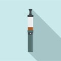 Modern vape pen icon, flat style