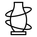 Modern vase icon outline vector. Class art