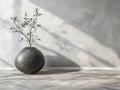 Modern Vase on Textured Floor Royalty Free Stock Photo
