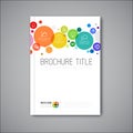 Modern Vector abstract brochure design template Royalty Free Stock Photo