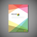 Modern Vector abstract brochure design template Royalty Free Stock Photo