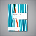 Modern Vector abstract brochure design template Royalty Free Stock Photo