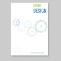 Modern Vector abstract brochure / report design template with co Royalty Free Stock Photo