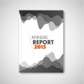 Modern Vector abstract brochure / report design template Royalty Free Stock Photo