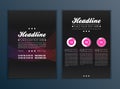 Modern Vector abstract brochure, report or flyer design template Royalty Free Stock Photo