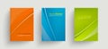 Modern vector abstract brochures. Stylish presentations of business poster