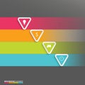 Modern vector abstract origami option infographic elements