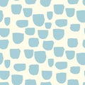 Modern vector abstract seamless geometric pattern with semicircles in scandinavian style.