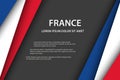 Modern vector background with French colors