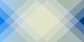 Modern vector background template featuring layered geometric diamond and square shapes in soft blue, cream, and gray tones. The Royalty Free Stock Photo
