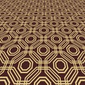 Modern Vector Geometric Abstract Pattern With Perspective Royalty Free Stock Photo