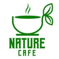 Modern vector flat design simple minimalist cute logo template of nature wild cafe Restaurant logo vector for brand, cafe, Royalty Free Stock Photo