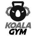 Modern vector flat design simple minimalist logo template of koala gym fitness head mascot character vector collection for brand,