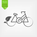 Modern vector logo for bicycle