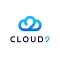 Modern Vector Logo Cloud 9
