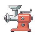 Modern vector meat grinder, kitchen equipment Royalty Free Stock Photo