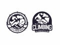 Modern vector professional logo emblem climbing club
