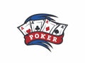 Modern vector professional logo emblem poker game