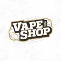 Modern vector professional logo emblem vape shop