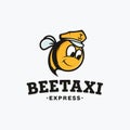 Modern vector professional logo sign bee taxi